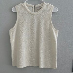 NWOT ANTHROPOLOGIE White Textured Tank
